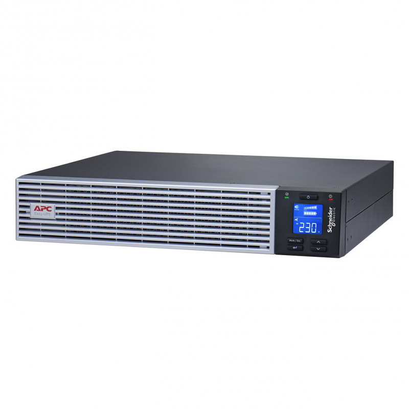 APC Easy UPS On-Line SRVL1KRIRK nepertraukiamo maitinimo šaltinis, 1000 VA / 900 W, Li-Ion, 2U spintai, su bėgelių rinkiniu