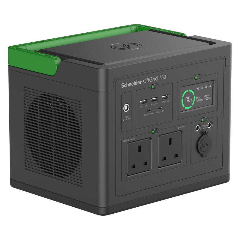APC Schneider OffGrid 730 PPS730-UK nešiojama maitinimo stotis, 738 Wh, UK standarto lizdai