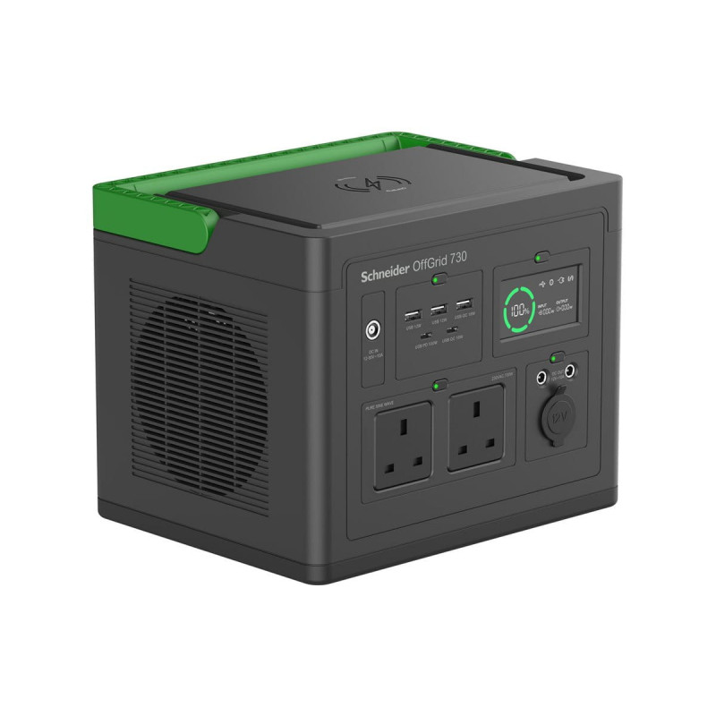 APC Schneider OffGrid 730 PPS730-UK nešiojama maitinimo stotis, 738 Wh, UK standarto lizdai