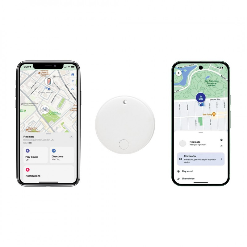 XD Design FindMate Dual RCS sekimo žymė P301.6203, Apple Find My ir Android Find Hub, IPX5
