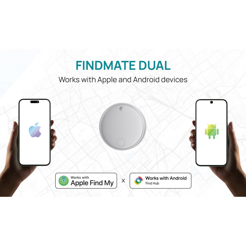 XD Design FindMate Dual RCS sekimo žymė P301.6203, Apple Find My ir Android Find Hub, IPX5