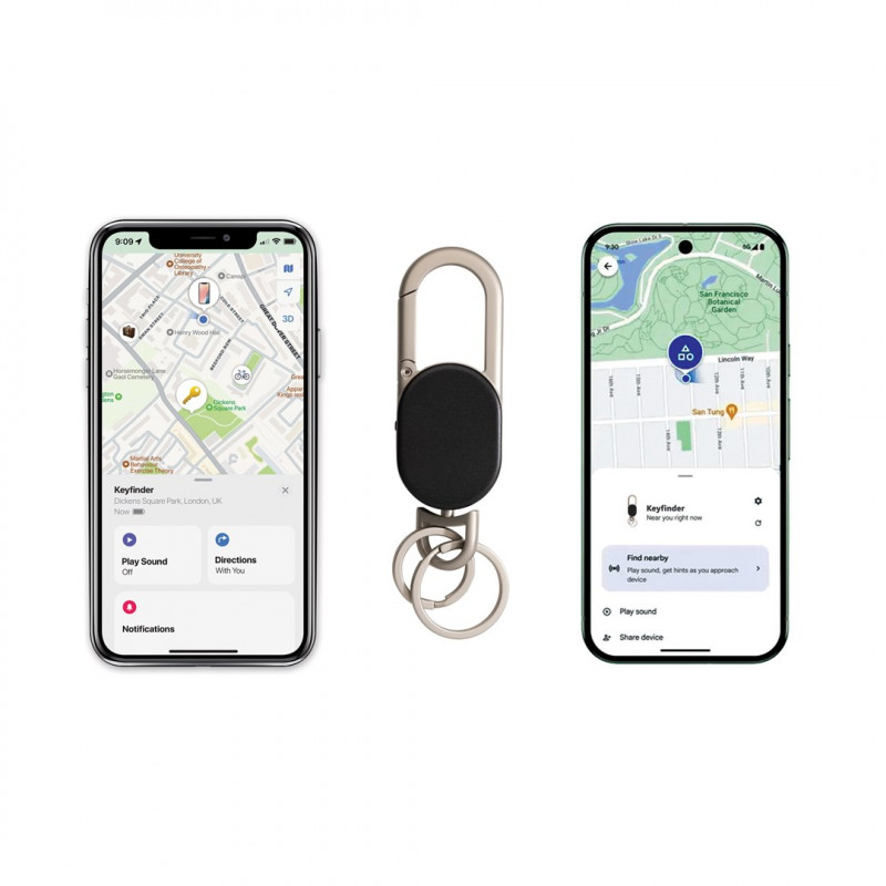 XD Design Connects Keyfinder Dual raktų paieškos žymė, Apple ir Android Find, P301.1601