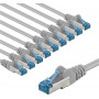 Goobay 67527 jungiamasis kabelis Cat 6a S/FTP (PiMF), 3 m, pilkas, vario laidininkai CU (10 vnt.)