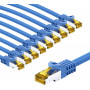 Goobay RJ45 CAT 6A S/FTP (PiMF) komutacinis tinklo kabelis, 500 MHz, iš CAT 7 kabelio, 5 m, mėlynas (10 vnt.)