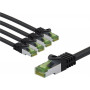 Goobay 69761 CAT 8.1 jungiamasis laidas, S/FTP (PiMF), GHMT sertifikuotas, 2 m, pilkas (5 vnt.)