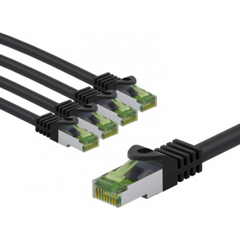 Goobay 69763 CAT 8.1 jungiamasis laidas, S/FTP (PiMF), GHMT sertifikuotas, 5 m, pilkas (5 vnt.)