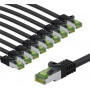 Goobay 69764 CAT 8.1 jungiamasis laidas, S/FTP (PiMF), 1 m, pilkas (10 vnt.)