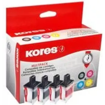 Kores G1537KIT rašalo komplektas Brother LC-3219XL, juoda + žydra + purpurinė + geltona