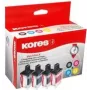 Kores G1537KIT rašalo komplektas Brother LC-3219XL, juoda + žydra + purpurinė + geltona