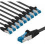 Goobay 67542 CAT 6A komutacinis laidas, S/FTP (PiMF), 2 m, juodas, vario laidininkas (CU) (10 vnt.)