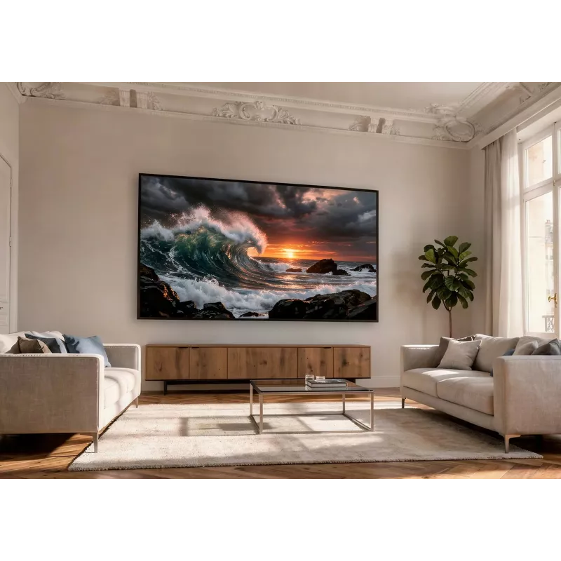 celexon HomeCinema Frame 120 Dynamic Slate projektoriaus ekranas su rėmu, didelio kontrasto, 120″ (304,8 cm)