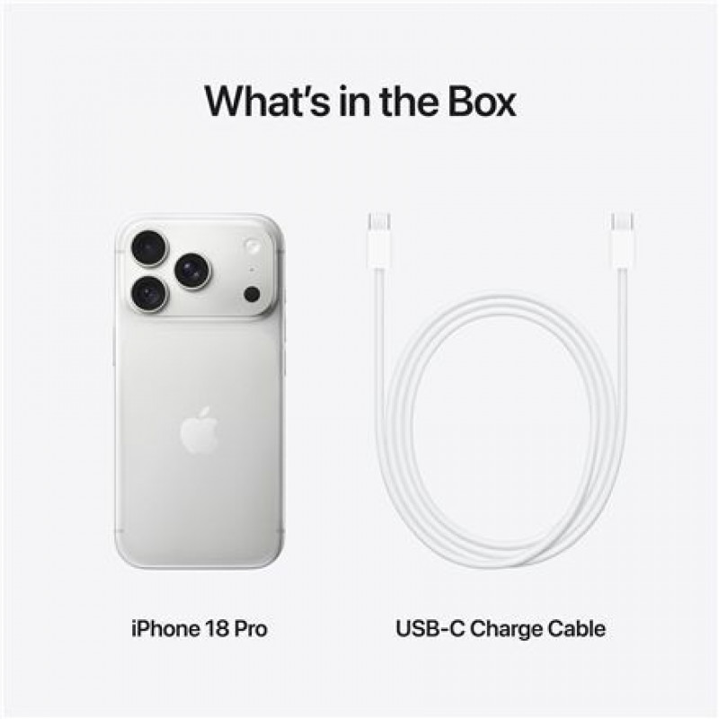 Apple iPhone 18 Pro telefonas, 256 GB, JP eSIM versija, sidabrinis