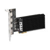 MSI GeForce GT 710 2GD3H vaizdo plokštė su 4 HDMI jungtimis, 2 GB GDDR3, 64 bitų