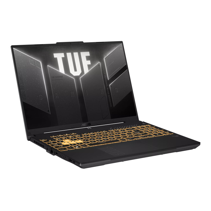 ASUS TUF Gaming F16 FX607VJR-TU305W nešiojamasis kompiuteris, Intel Core 5 205H, 16 GB DDR5, 512 GB SSD, GeForce RTX 3050 6 GB, Windows 11 Home, US International klaviatūros išdėstymas, pilkas