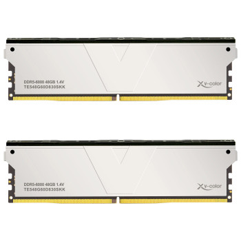 V-Color TE548G60D830SKK ECC OC U-DIMM DDR5-6000 operatyviosios atminties rinkinys, CL30, XMP ir EXPO, 96 GB (2 moduliai)