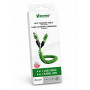 Vakoss MLU680G 4 viename laidas, 1,5 m, 60 W, 3 A, QC/PD, žalias