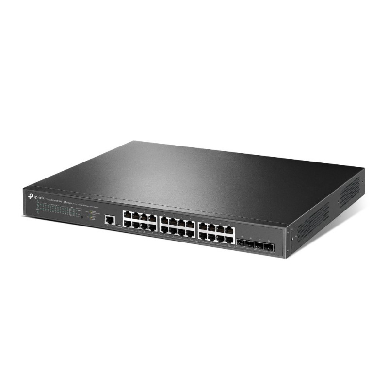 TP-Link JetStream TL-SG3428XPP-M2 L2+ komutatorius su valdymu, 2,5G Ethernet, PoE, 1U, juodas