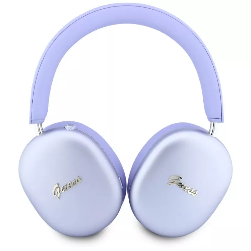 Guess GUE005825 Bluetooth ausinės, dedamos ant ausų, Metallic Effect Metal Script Logo, ENC, violetinės