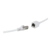 LogiLink CQX061S prailgintuvas jungiamajam kabeliui Cat.6A Premium, 3 m, baltas