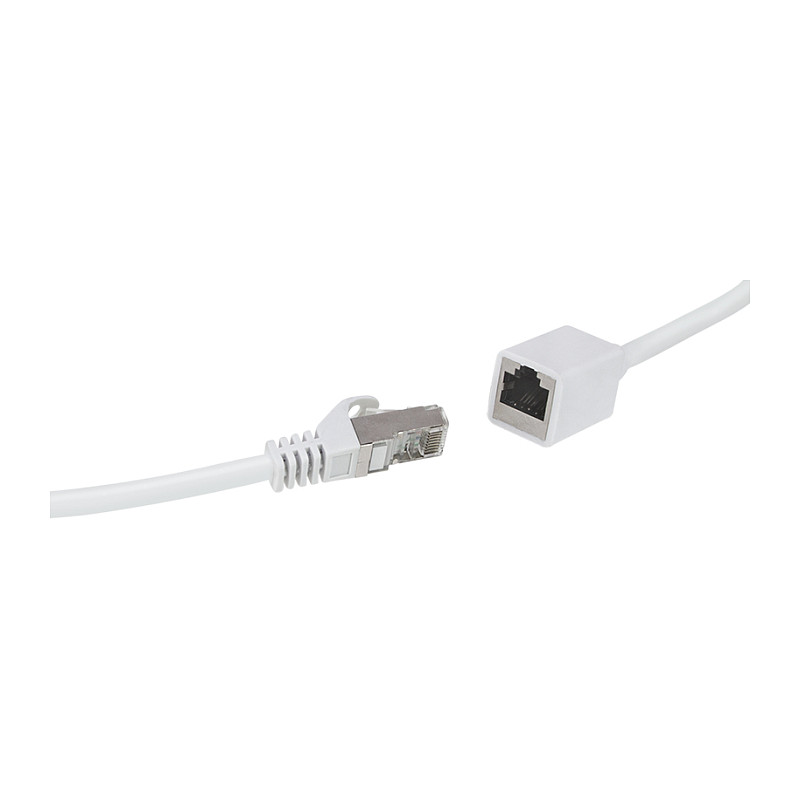 LogiLink CQX061S prailgintuvas jungiamajam kabeliui Cat.6A Premium, 3 m, baltas