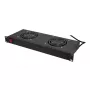 LogiLink FAU102B 19″ 1U ventiliatorių modulis su 2 ventiliatoriais ir jungikliu, juodas