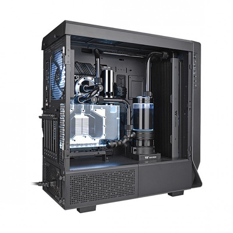 Thermaltake Pacific SR280 Slim Radiator DIY LCS plonasis radiatorius, juodas, CL-W381-CU00BL-A