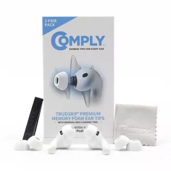 Comply ausinių galiukai Apple AirPods Pro 3, balti, L dydžio