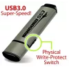 Kanguru SS3 KF3WP-128G 128 GB USB 3.0 laikmena su fizine apsauga nuo įrašymo