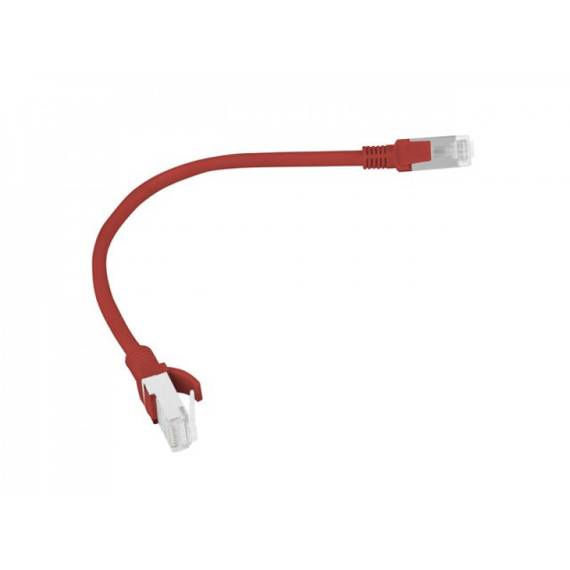 Lanberg PCU6-10CC-0025-R RJ45 Cat.6 U/UTP jungiamasis kabelis, 0,25 m, raudonas