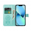 OEM žalias atverčiamas dėklas Mezzo Book su sapnų gaudykle, skirtas Samsung S20 FE / S20 FE 5G