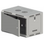 Alantec SW-9U-600-500-N-DMJ-OP-RP-B-S sieninė 19 colių spinta 9U, 600x500, nedalyta, su vienasparnėmis metalinėmis durimis, pilka, išardyta