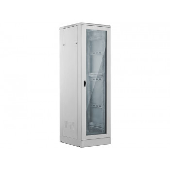 Alantec 42U 800x800 statoma serverių spinta, stiklinės priekinės durys, pilka