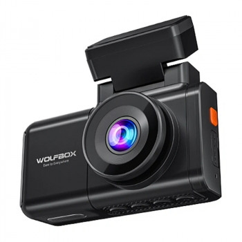 WOLFBOX X3 automobilinis registratorius, 2,5K priekinė + 1080p galinė kamera, Wi-Fi, 64 GB