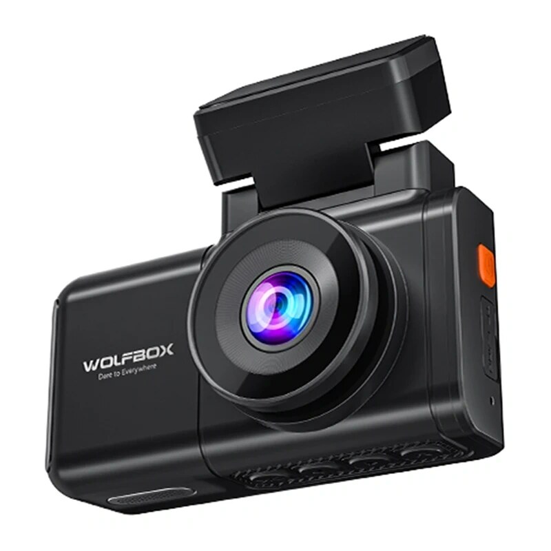 WOLFBOX X3 automobilinis registratorius, 2,5K priekinė + 1080p galinė kamera, Wi-Fi, 64 GB