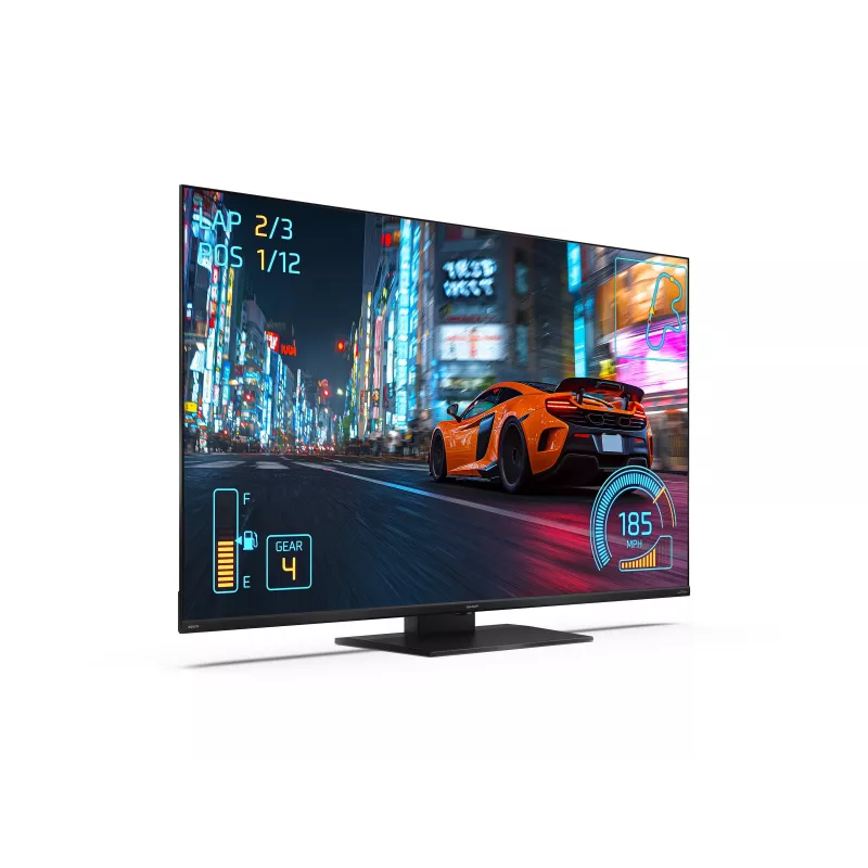 Sharp 55JR7265E išmanusis televizorius, 55 colių (139 cm), 4K Ultra HD QLED, Google TV