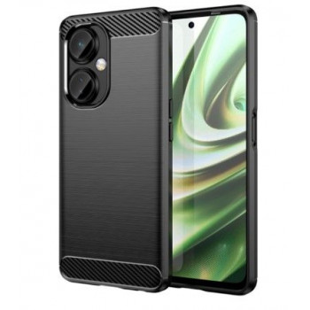 iLike Carbon Case lankstus silikoninis dėklas OnePlus Nord CE 3 telefonui, juodas