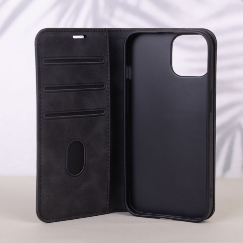 TFO Smart Suede atverčiamas dėklas iPhone 17 Pro Max 6,9 / iPhone 18 Pro Max 6,9, juodas