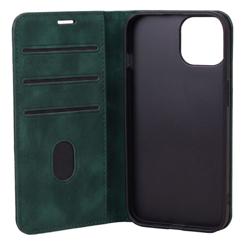 TFO Smart Suede atverčiamas dėklas iPhone 17 Pro 6,3 / iPhone 18 Pro 6,3, žalias