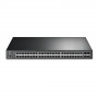 TP-Link JetStream TL-SG3452P L2/L3 valdomas tinklo komutatorius, Gigabit Ethernet, PoE, 1U, juodas