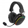 Redragon FURY WRS H831 žaidimų ausinės (juodos) su belaidžiu ryšiu ir mikrofonu