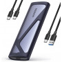 Ugreen CM400 90264 M.2 SSD disko dėklas, USB 3.2 Gen 2, pilkas