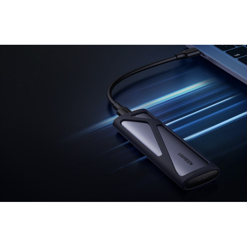 Ugreen CM400 90264 M.2 SSD disko dėklas, USB 3.2 Gen 2, pilkas
