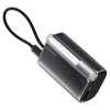SHARGE Flow 3 powerbankas, 10 000 mAh, 45 W PD, su USB-C laidu, juodas