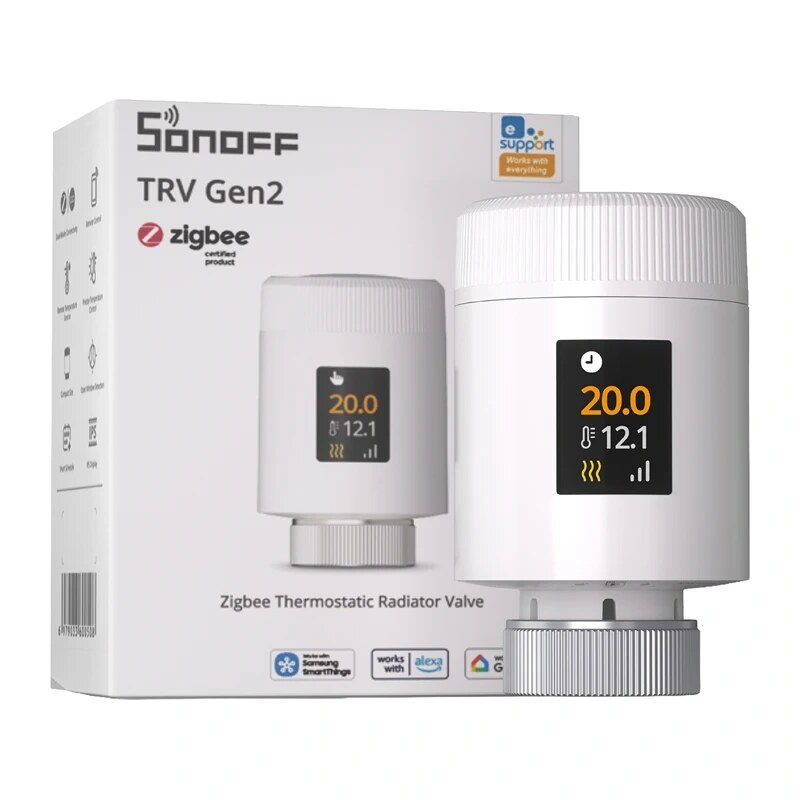 Sonoff TRV Gen2 (TRV-ZBT) Zigbee šildymo radiatoriaus termostatas