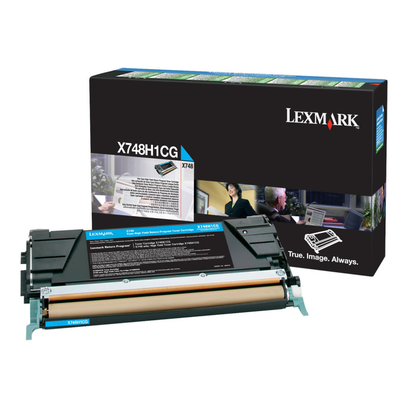 Lexmark X748H1CG žydras toneris X748de, X748de LDS, X748de Statoil, X748dte