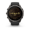 Garmin Fenix 9 Pro 010-04337-16 išmanusis laikrodis (51 mm), Carbon Gray DLC titanas, silikoninė juoda / pilka apyrankė