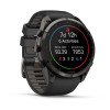 Garmin Fenix 9 Pro 010-04337-16 išmanusis laikrodis (51 mm), Carbon Gray DLC titanas, silikoninė juoda / pilka apyrankė