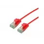 Roline UTP Cat6A plonas tinklo kabelis 21.45.3412, 0,5 m, raudonas