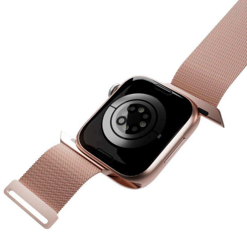 Puro Milanese PUMILAW40ROSE plieninė Milano apyrankė Apple Watch 38/40/41 mm, rožinė