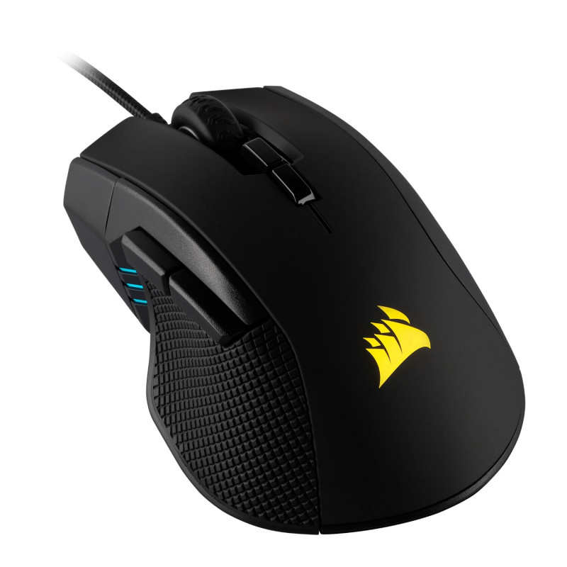 Corsair IRONCLAW RGB CH-9307011-AP juoda žaidimų pelė, 18000 DPI